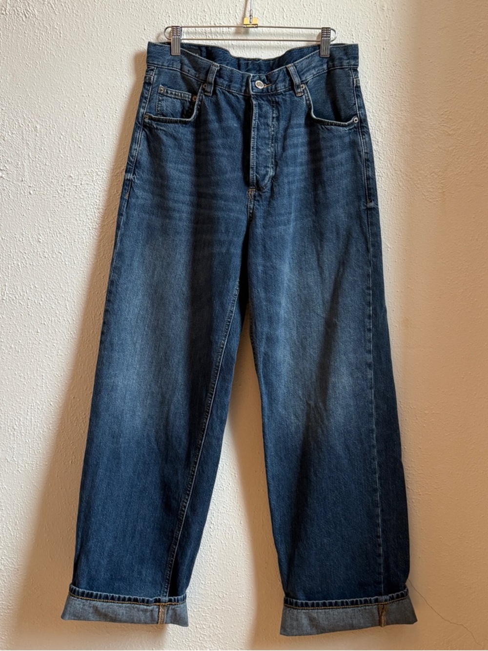 Zara Wide Leg High Rise Jeans